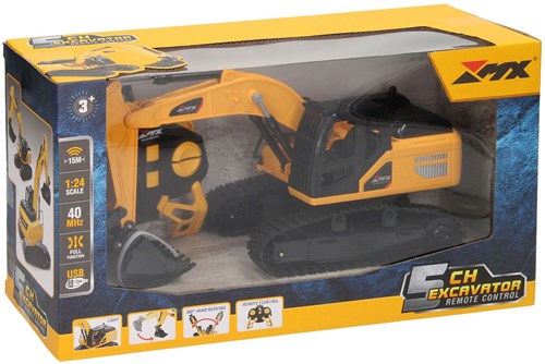 Lobbes RC excavator toy with tracks 1:24 remote control