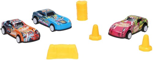 Albatros Hengelsport toy race car Pull Back stunt set 3 pieces-2