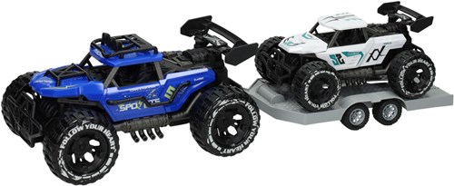 Albatros Hengelsport toy friction car set with trailer - colourful and sturdy-3