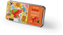Crocodile Creek 50-Piece Tin Puzzle/Dino World