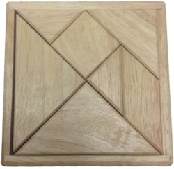 HOT Games tangram wooden puzzle 12cm educational toy spatial insight