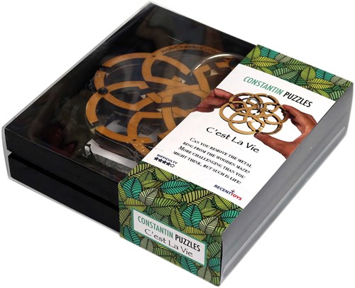 Recent Toys wooden brain teaser puzzle C'est la Vie - logic game-2