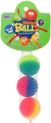 Large colorful bouncy balls toy set 3 pieces