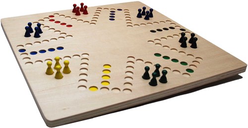 HOT Games wooden Keezen board game - Family game for 4 to 6 players-3