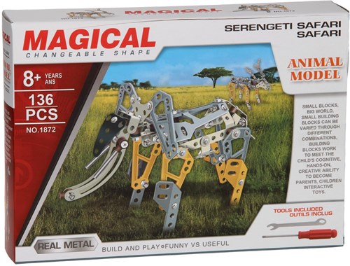 Albatros Hengelsport metal construction set elephant building toy 136 pieces-2