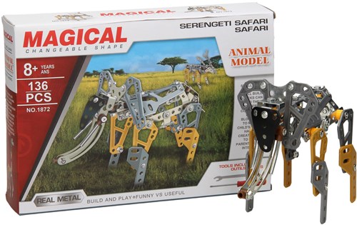 Albatros Hengelsport metal construction set elephant building toy 136 pieces