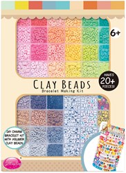 Bead set polymer multi colors grey tones letter beads hearts