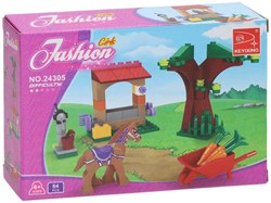 Lobbes construction set pony farm toy - 79 piece set for children