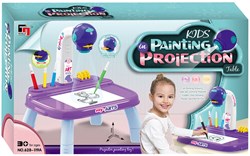 Drawing projection table purple - creative kids table with projector