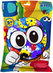 Building circles construction set plastic 124 pieces in bag multicolor toy