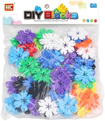 Building Flowers construction set colorful plastic 56-piece toy