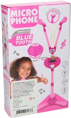 Duo Microfoonstandaard met Licht en Geluid met Bluetooth-2