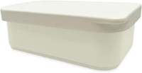 Smikkels lunchbox with silicone lid 900ml white - leakproof lunch container
