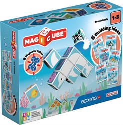 Geomag Geomag Magicube Printed Sea + Cards 8 pcs