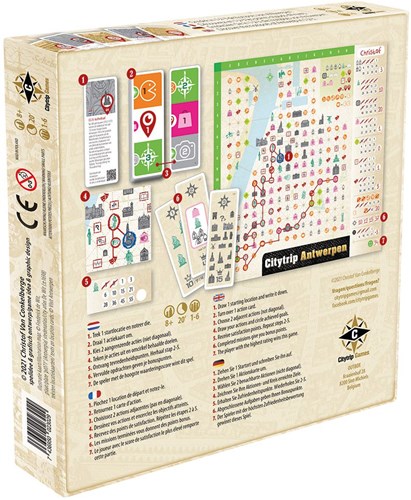 HOT Exclusive board game Citytrip Antwerp educational game-3