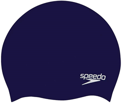Speedo silicone swim cap junior - swimming accessory - navy blue