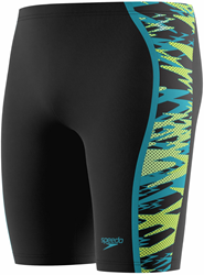 Speedo swim jammer Hyperboom Splice men anthracite hyperteal 32 inch