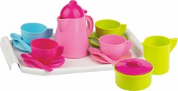 Androni Giocattoli tea set toy 16-piece pink-purple-yellow