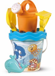 Androni Giocattoli beach bucket set Happy Fish 17cm sand toys