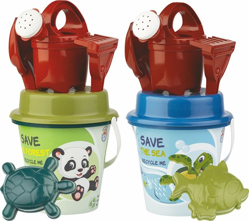 Androni Giocattoli Bucket Set recycled plastic 1335-ORIC