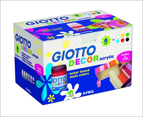 Giotto acrylic paint set - Decor Acrylic 6x25 ml for creative painting-3
