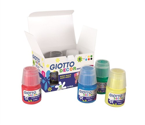 Giotto acrylic paint set - Decor Acrylic 6x25 ml for creative painting-2