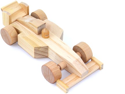 Eduplay racing car craft kit - wooden toy construction set for kids