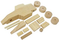 Eduplay racing car craft kit - wooden toy construction set for kids-2