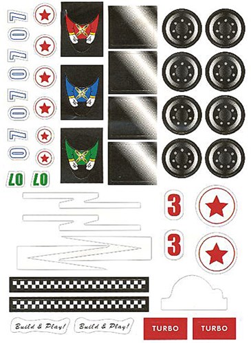 Eduplay racing car craft kit - wooden toy construction set for kids-3
