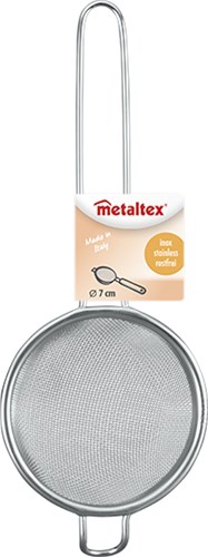 Metaltex tea strainer stainless steel - 7cm - fine mesh infuser