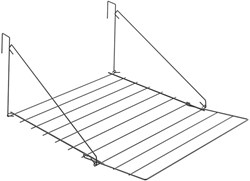 Metaltex drying rack Breda 7 meters black - hangable on door or balcony