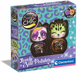 Clementoni Crazy Chic nail polish set for kids purple orange multi colors