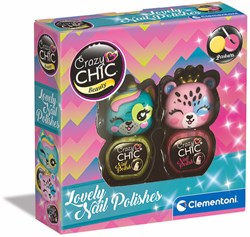 Clementoni nail polish toy set Crazy Chic Pink Yellow kids make-up