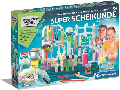 Clementoni Super Chemistry laboratory toy experiment set for ages 8 and up