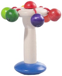nic wooden rattle carousel multicolor baby toy