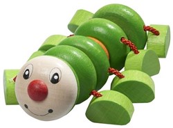 nic wooden toy centipede Willy green sustainable play fun