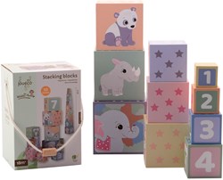 Johntoy stacking blocks The Wildies Family 10-piece educational toy