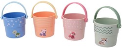 Johntoy stacking buckets toy - Jouéco The Wildies colorful blocks
