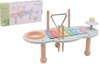 Jouéco wooden music table toy - colorful music table