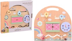 Jouéco activity board wooden toy educational multicolor