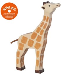 Holztiger Giraffe, head raised