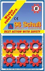 Wicke toy cap rings 8-shot - 12 rings - for revolver pistol