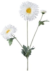 Decoris artificial daisy white - decorative flower 68cm polyester