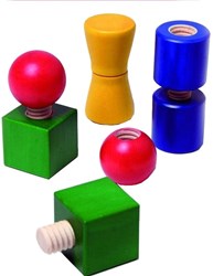 nic construction set wooden screws and nuts colorful building toy