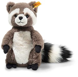 Steiff plush Pedro raccoon soft toy - light grey - 23 cm toy