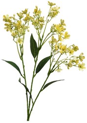 Decoris artificial jasmine flower yellow 72cm - artificial flower decoration