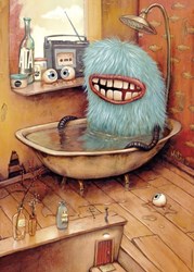 Heye puzzle Bathtub - 1000 pieces fantasy jigsaw puzzle Zozoville