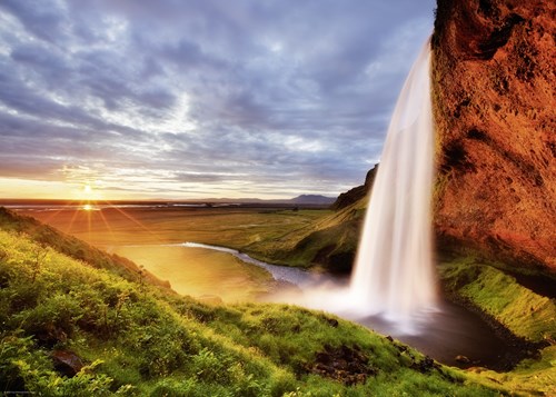 Heye jigsaw puzzle Seljalandsfoss waterfall 1000 pieces nature