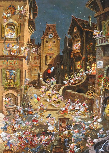 Heye puzzle 1000 pieces - Romantic Town jigsaw for adults