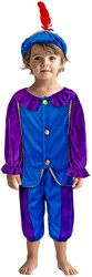 Pietenpak costume purple blue 110-116 cm kids dress-up Sinterklaas
